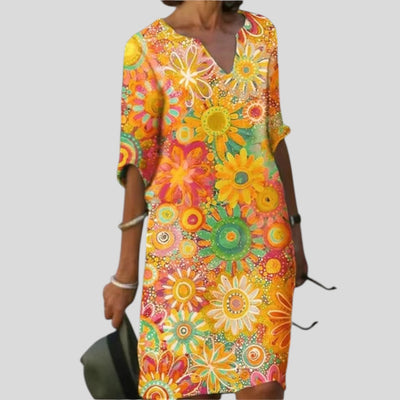 Sofie | Romantic Bloom Midi Dress