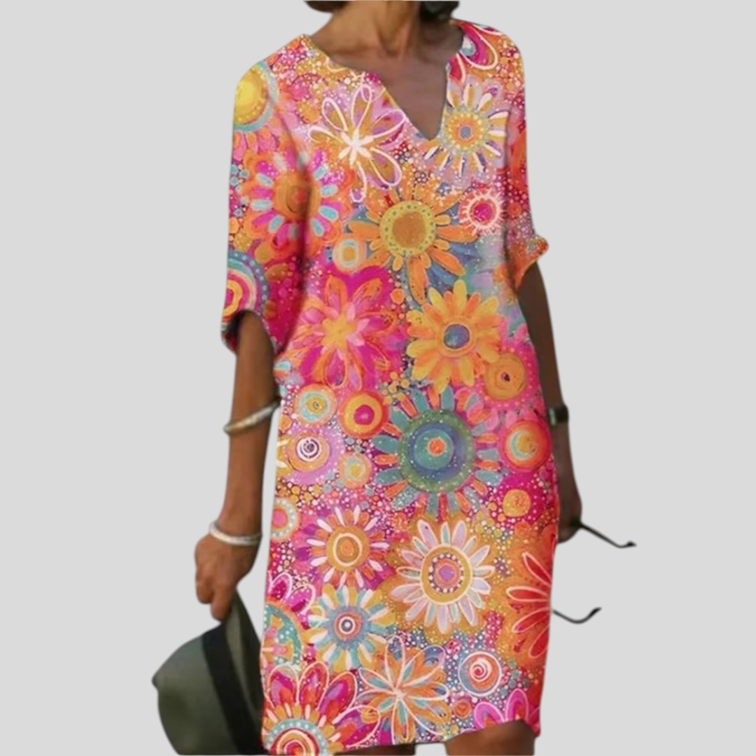 Sofie | Romantic Bloom Midi Dress