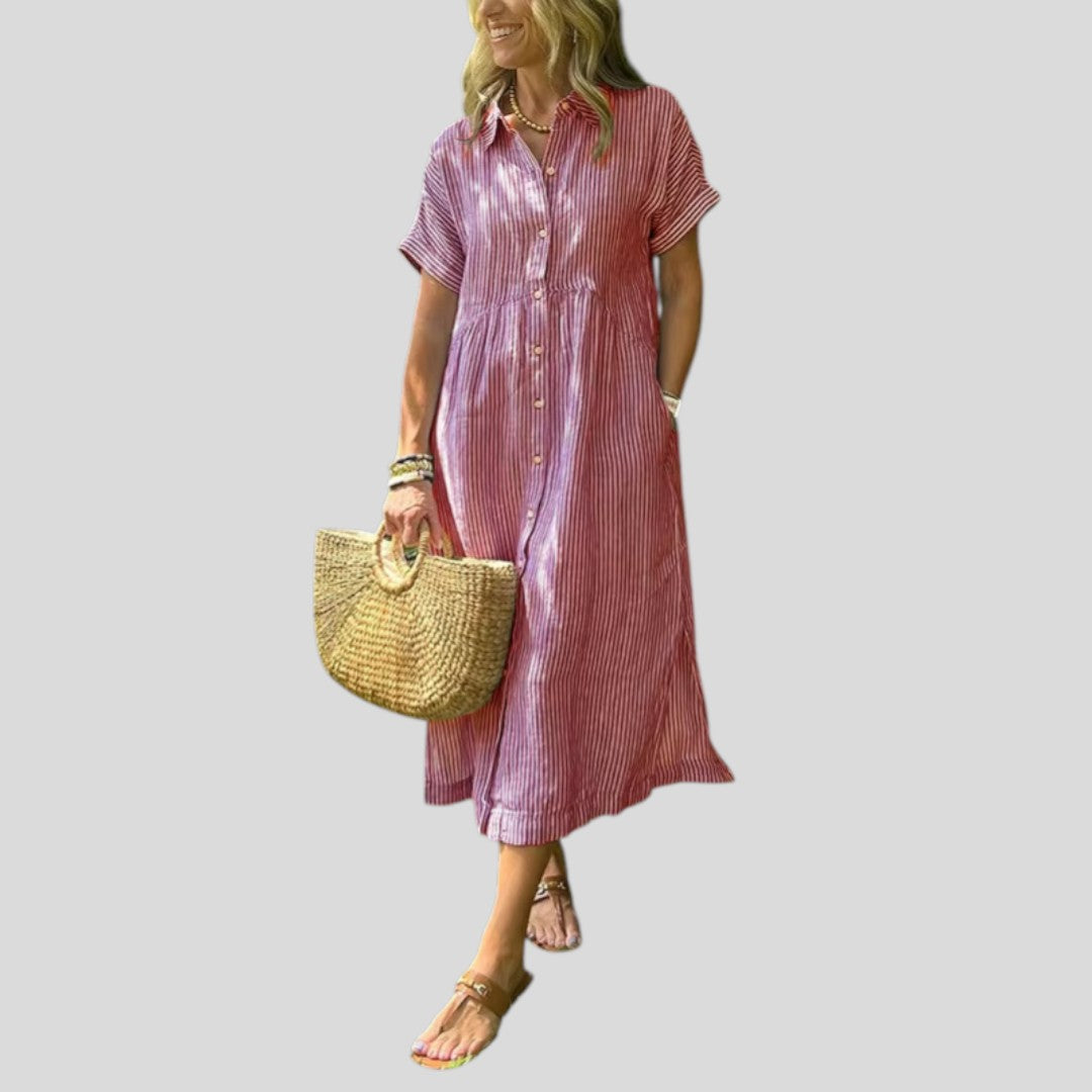 Freja | Light Button-Front Summer Dress