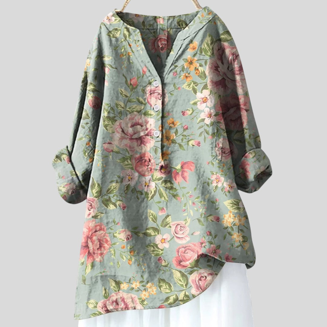 Caroline | Casual Elegant Floral Blouse