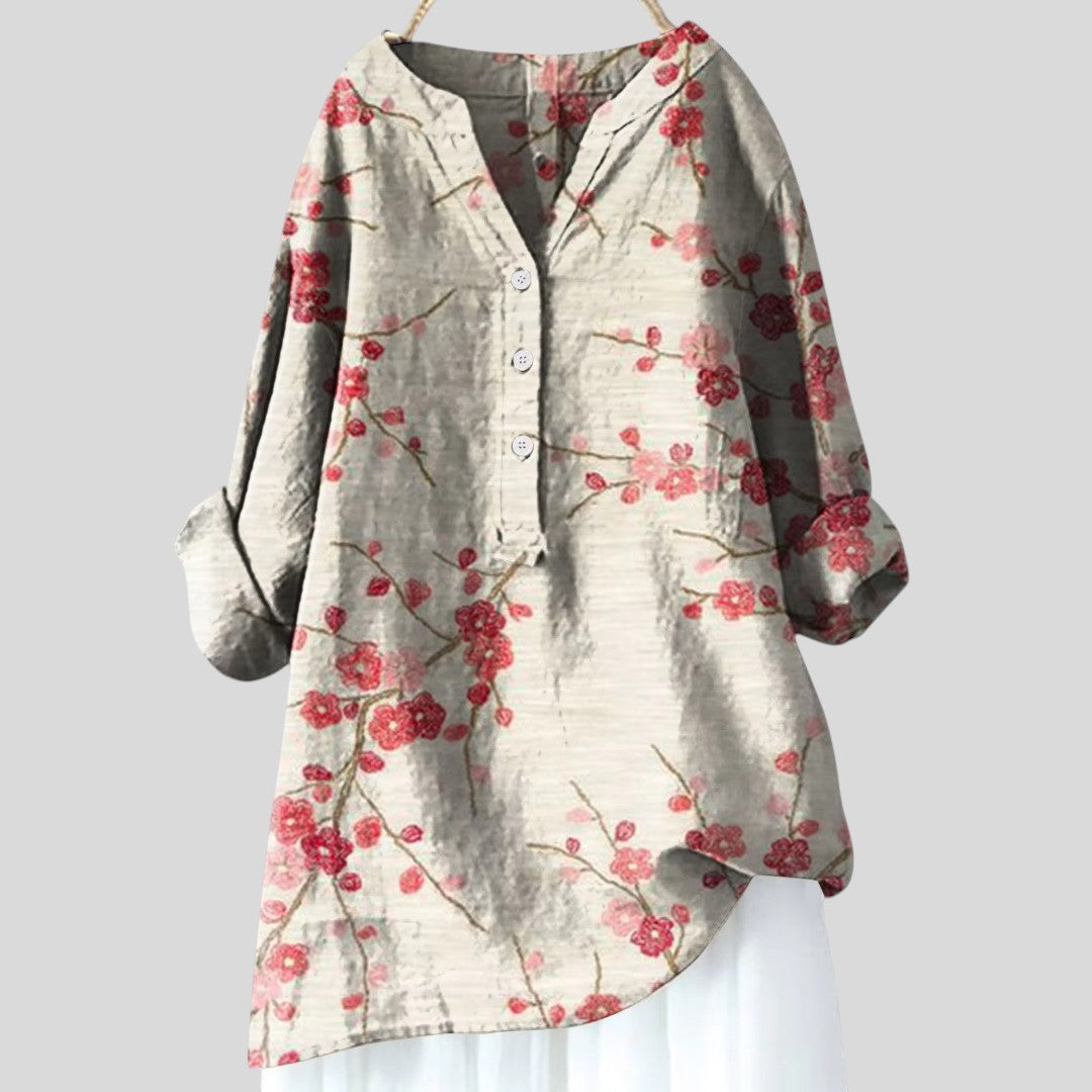 Caroline | Casual Elegant Floral Blouse