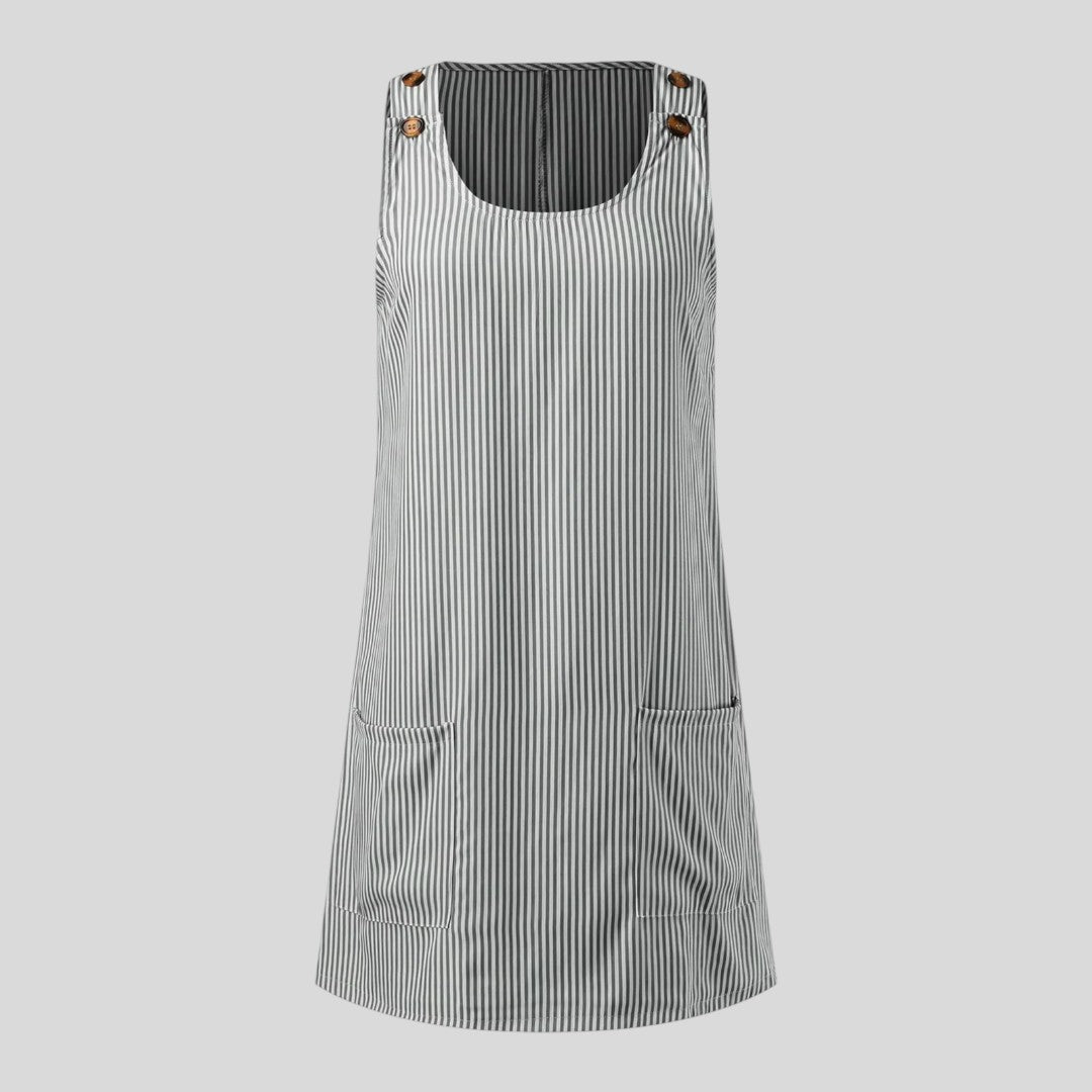 Signe | Light Stripe Summer Dress