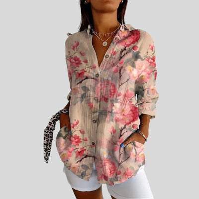 Nina | Casual Charming Blouse with Floral Print