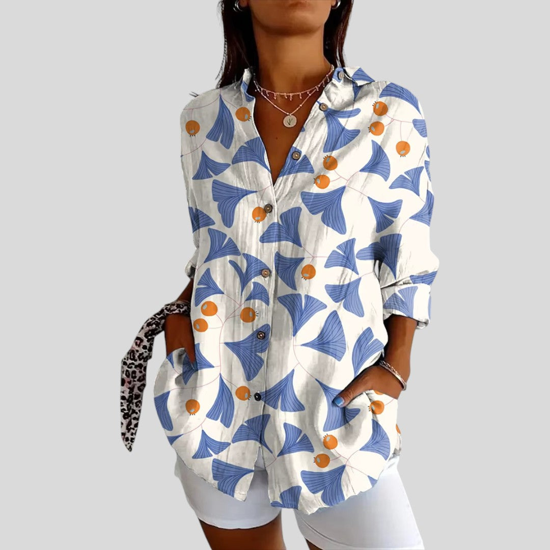 Nina | Casual Charming Blouse with Floral Print