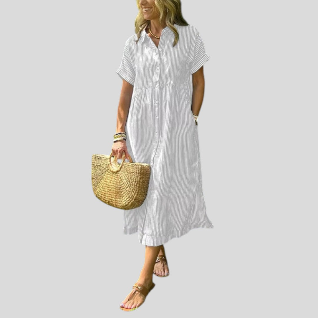 Freja | Light Button-Front Summer Dress