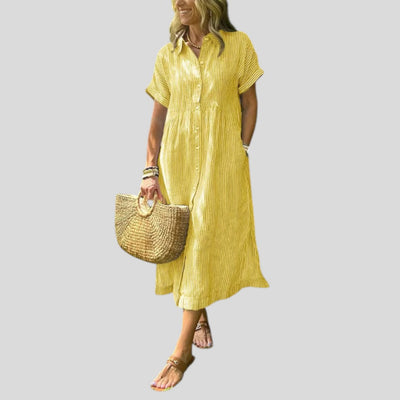 Freja | Light Button-Front Summer Dress