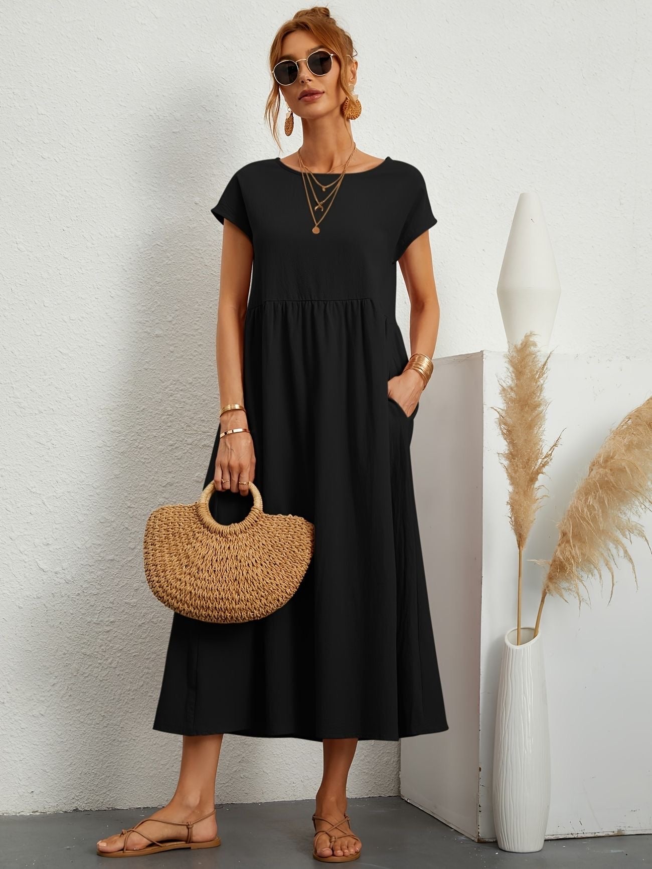 Rosineo - Casual Linen Dress