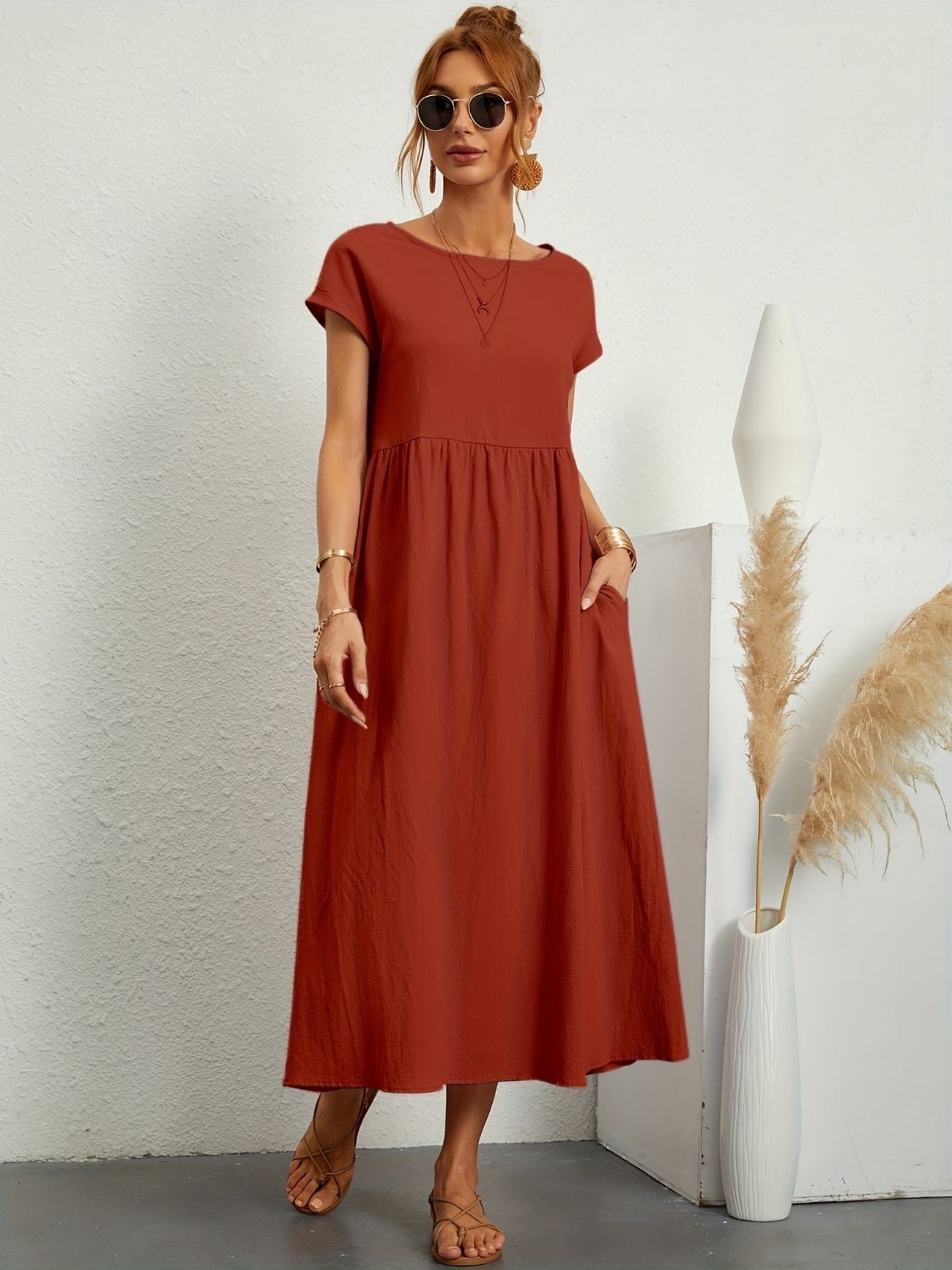 Rosineo - Casual Linen Dress