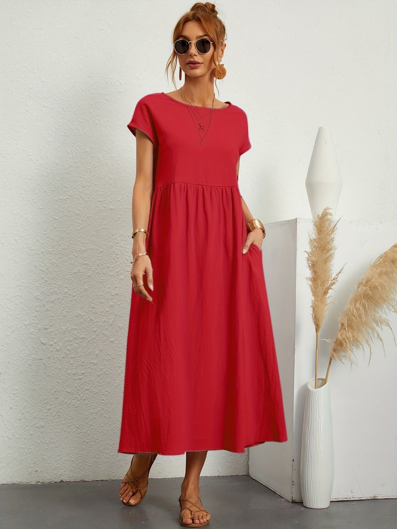 Rosineo - Casual Linen Dress