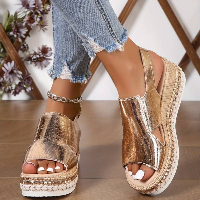 Emberly - Wedge Platform Orthopedic Sandals