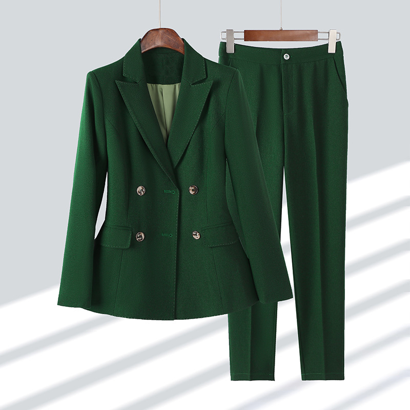 Aven - Classic 4-Button Blazer with Matching Pants Set