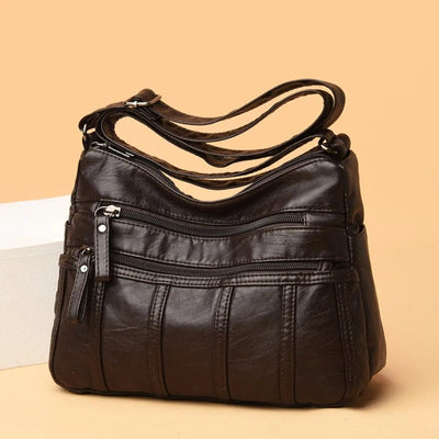 Oriana - Luxury PU Leather Multi-Layer Pockets Bag