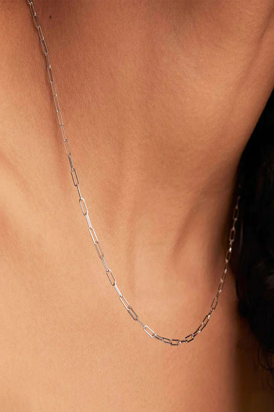 Archen Elegant Chain Necklace | White Gold 14k
