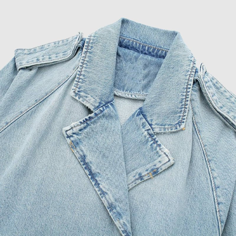 Sofie Malou Denim Moto Jacket