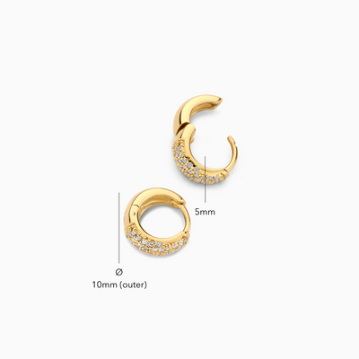 Jules Mini Hoops | Gold 16k