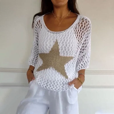 Jiah™ | Starry Knit Top