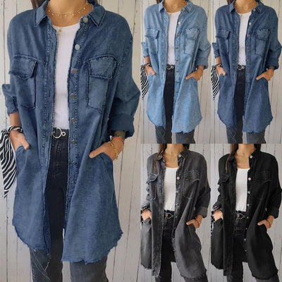 Deandra™ | Oversized Denim Shirt