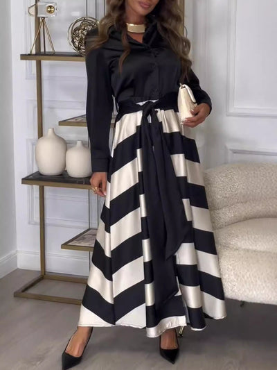 Yvonne | Maxi Dress with Stripes