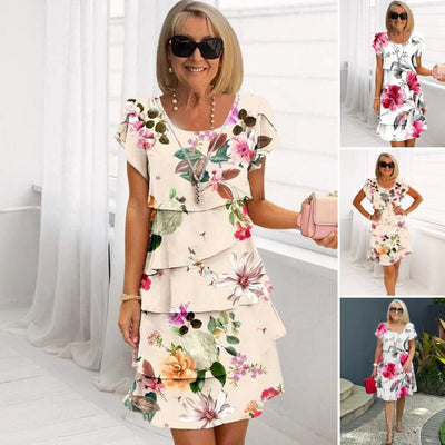 HARPER | LAYERED FLORAL DRESS