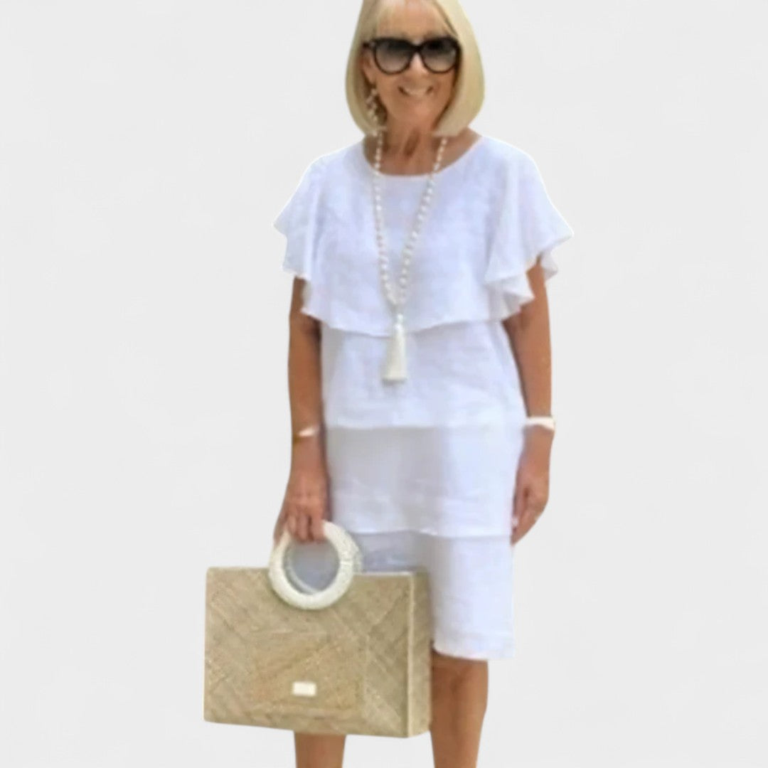 MARLENE | PREMIUM COTTON LAYERED DRESS