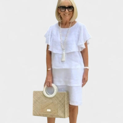 MARLENE | PREMIUM COTTON LAYERED DRESS