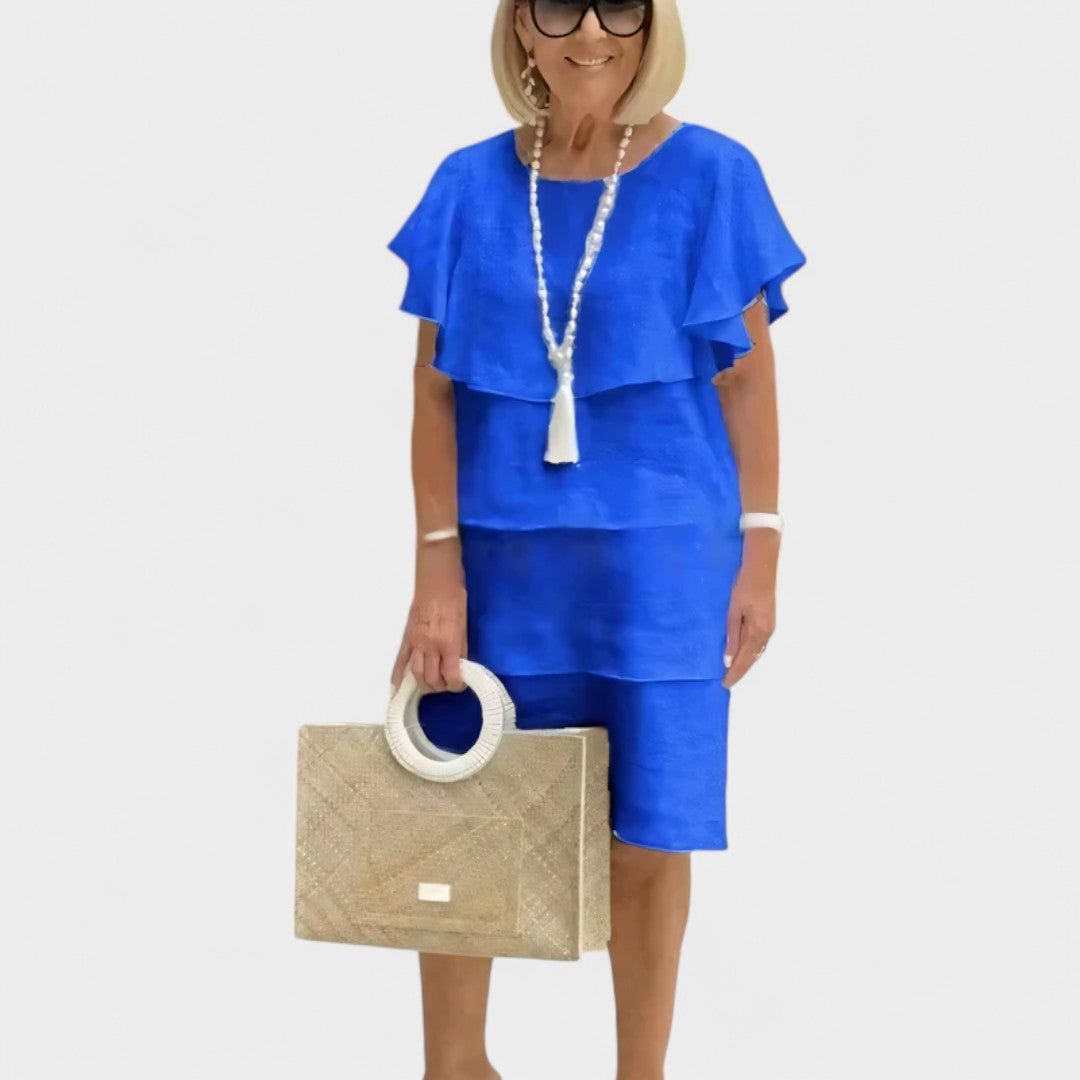 MARLENE | PREMIUM COTTON LAYERED DRESS