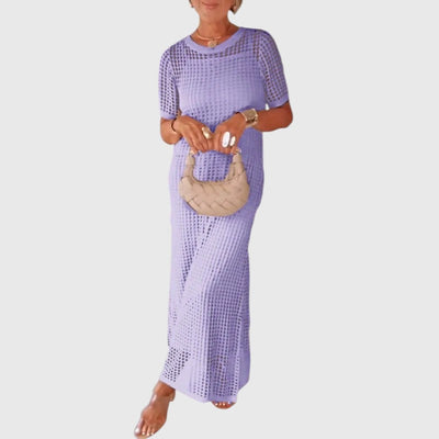 VEYONA | CUT-OUT LONG MAXI DRESS