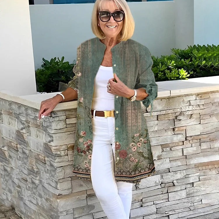 Florina™ | Light Floral Print Cardigan