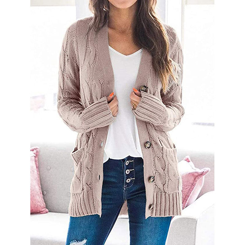 Amélie™ | Casual Cable Knit Cardigan