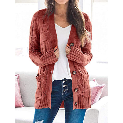 Amélie™ | Casual Cable Knit Cardigan