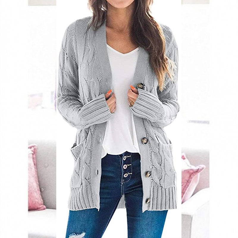 Amélie™ | Casual Cable Knit Cardigan