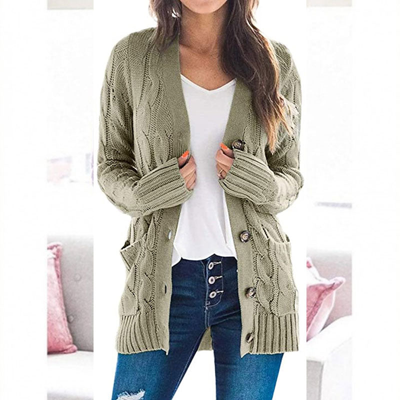 Amélie™ | Casual Cable Knit Cardigan