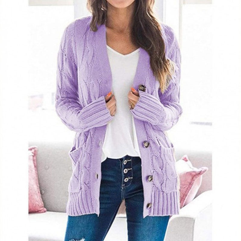 Amélie™ | Casual Cable Knit Cardigan