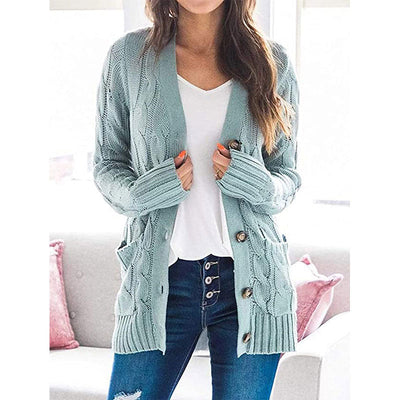 Amélie™ | Casual Cable Knit Cardigan