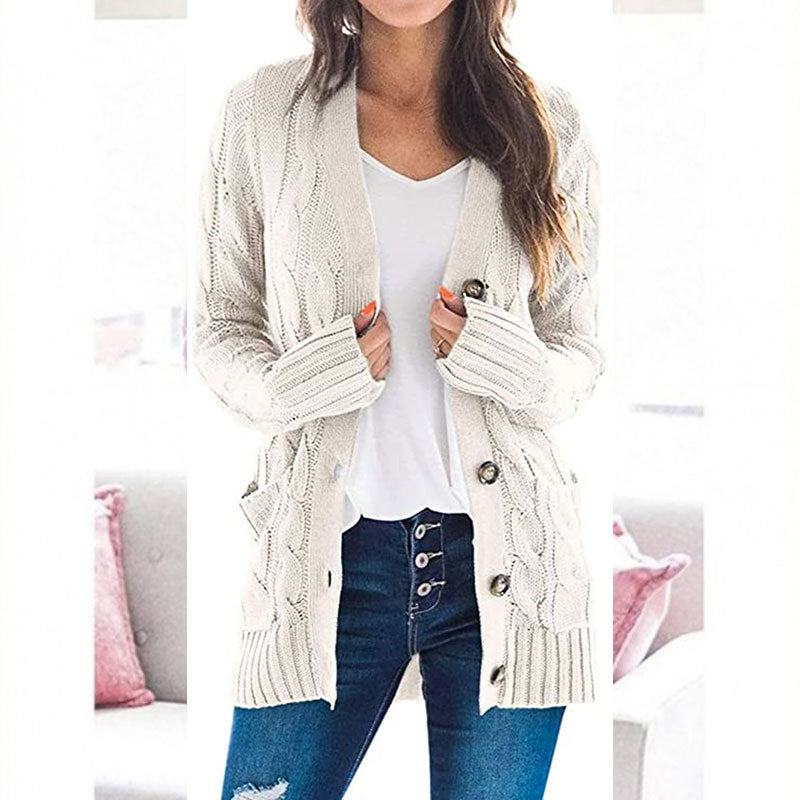 Amélie™ | Casual Cable Knit Cardigan