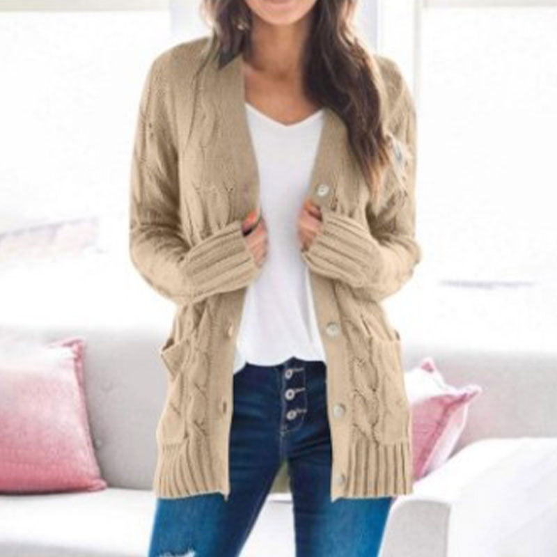 Amélie™ | Casual Cable Knit Cardigan