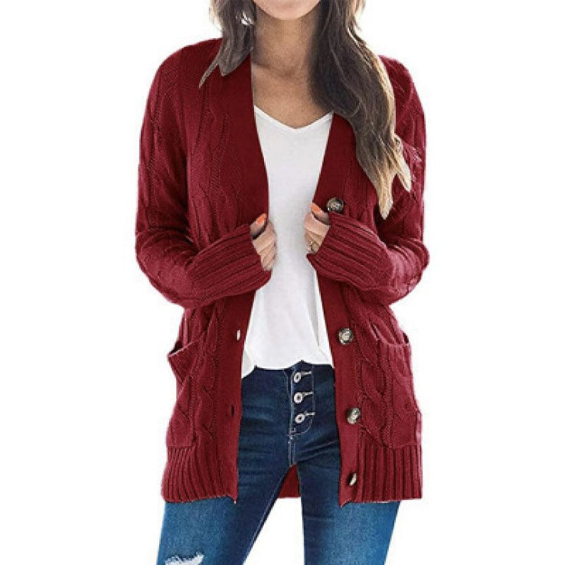 Amélie™ | Casual Cable Knit Cardigan