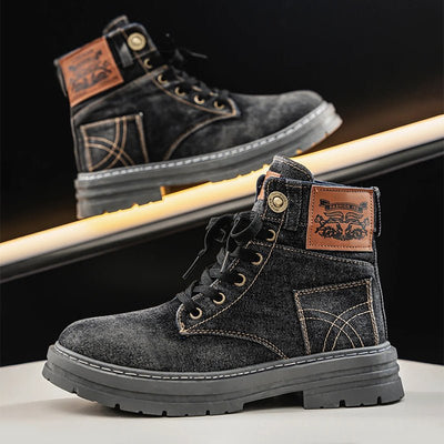 Stonewash Denim Boots