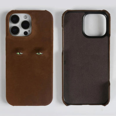 The Watchful Leather iPhone Case