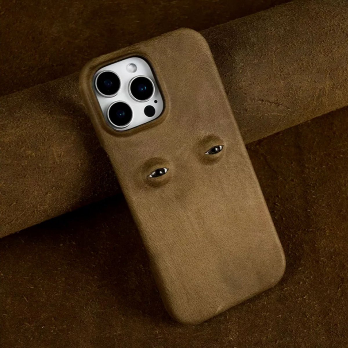 The Watchful Leather iPhone Case