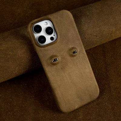 The Watchful Leather iPhone Case