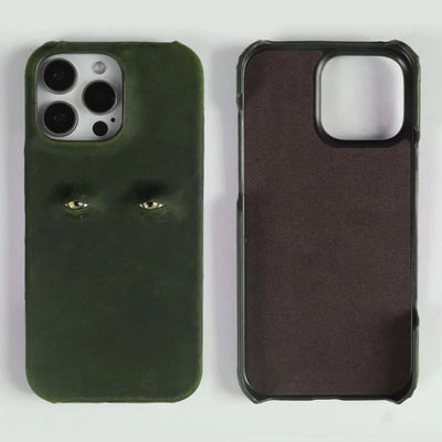 The Watchful Leather iPhone Case