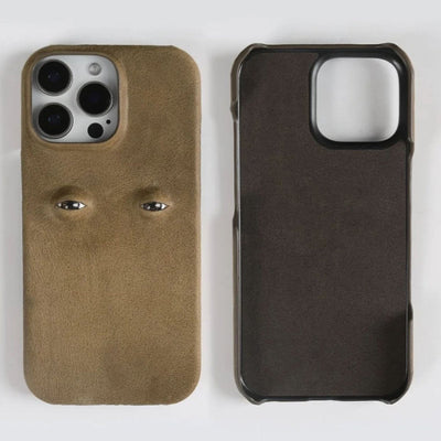 The Watchful Leather iPhone Case