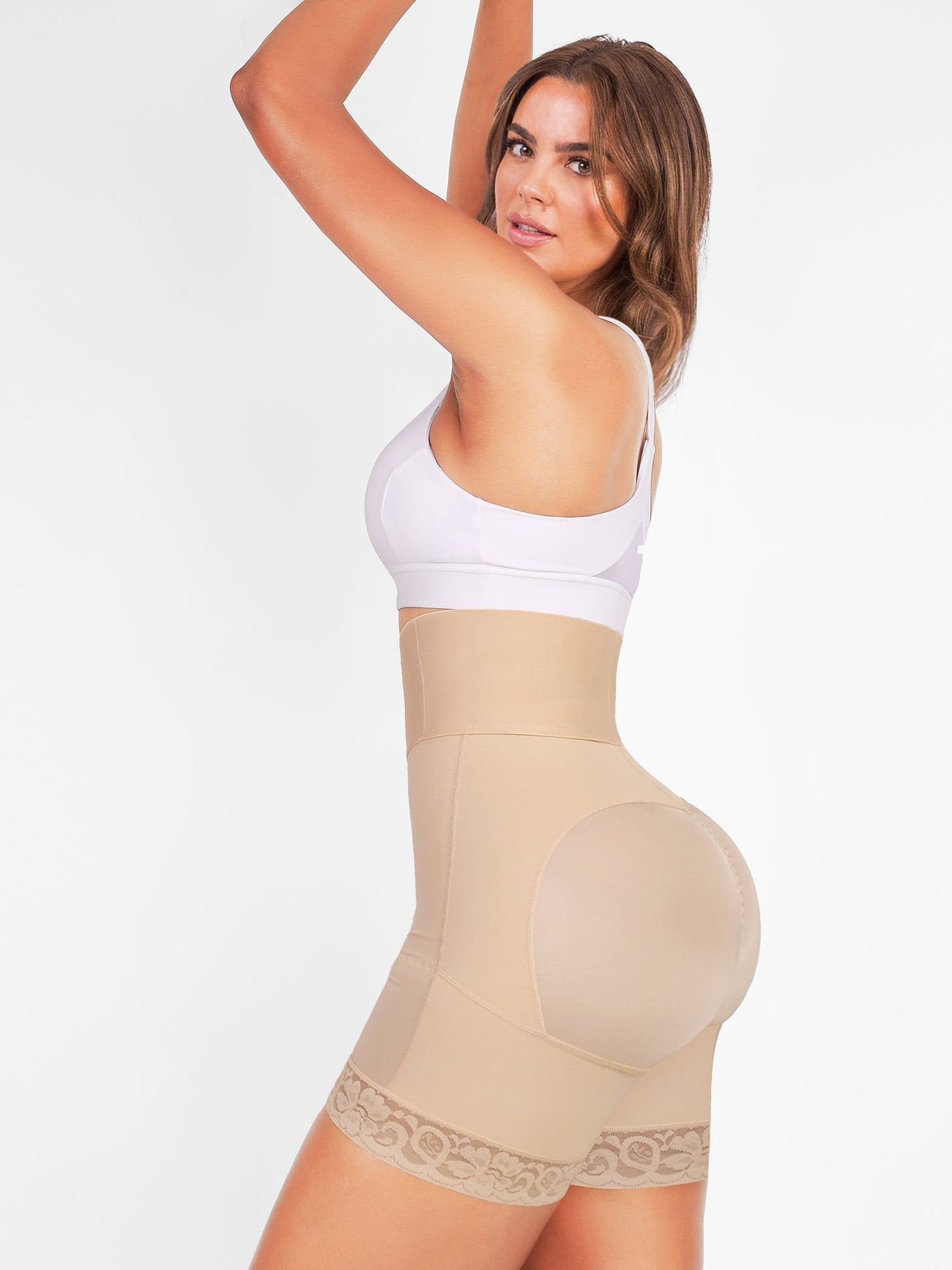 Avencea Body Shaper for Weight Loss with 3 Rows of Hooks and Stays – Reduces the Waist, Lifts the Buttocks, and Enhances the Bust.