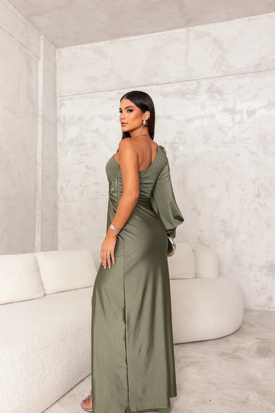 PAIGE | ONE-SHOULDER EVENING GOWN