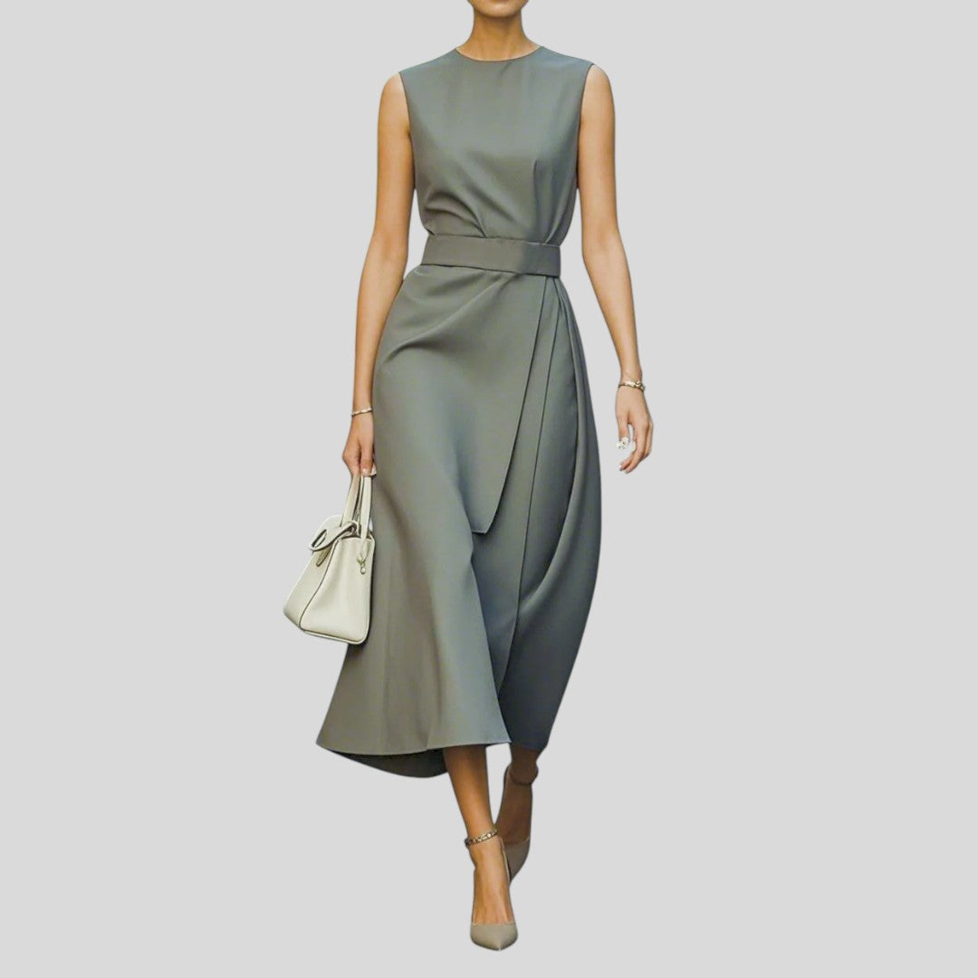 Celina | Timeless Drape Midi Dress