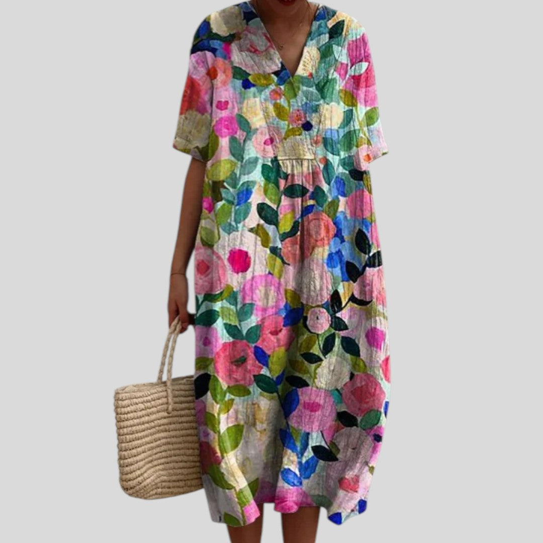 Luna | Soft Floral Touch Dress