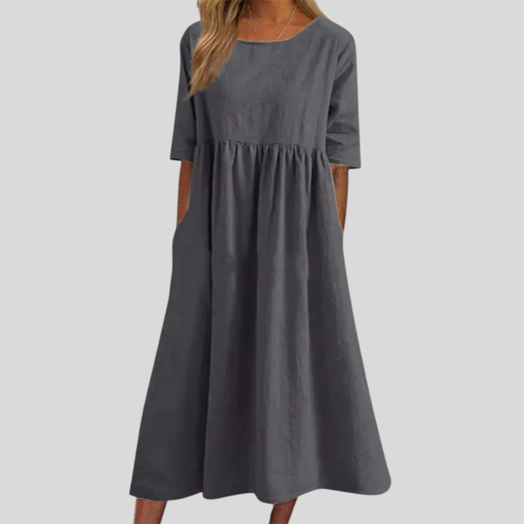 Lily | Flattering Cotton Day Dress