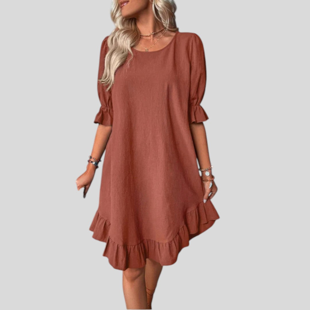 Vigga | Ruffle Charm Summer Dress