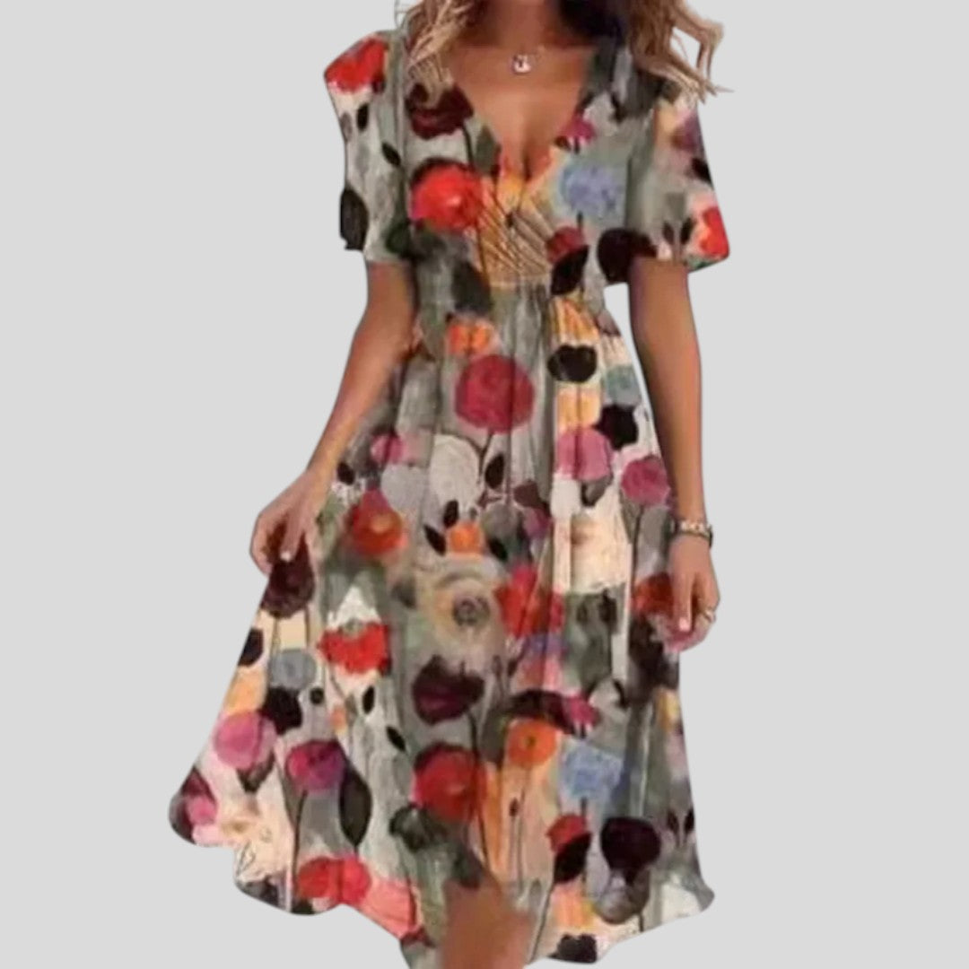 Estelle | Refined Bloom Midi Dress